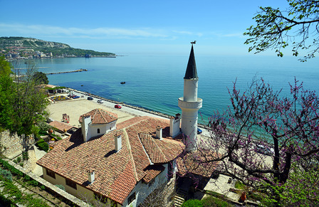 Residence of the Romanian queen by the black sea in Balchik, Bulgaria